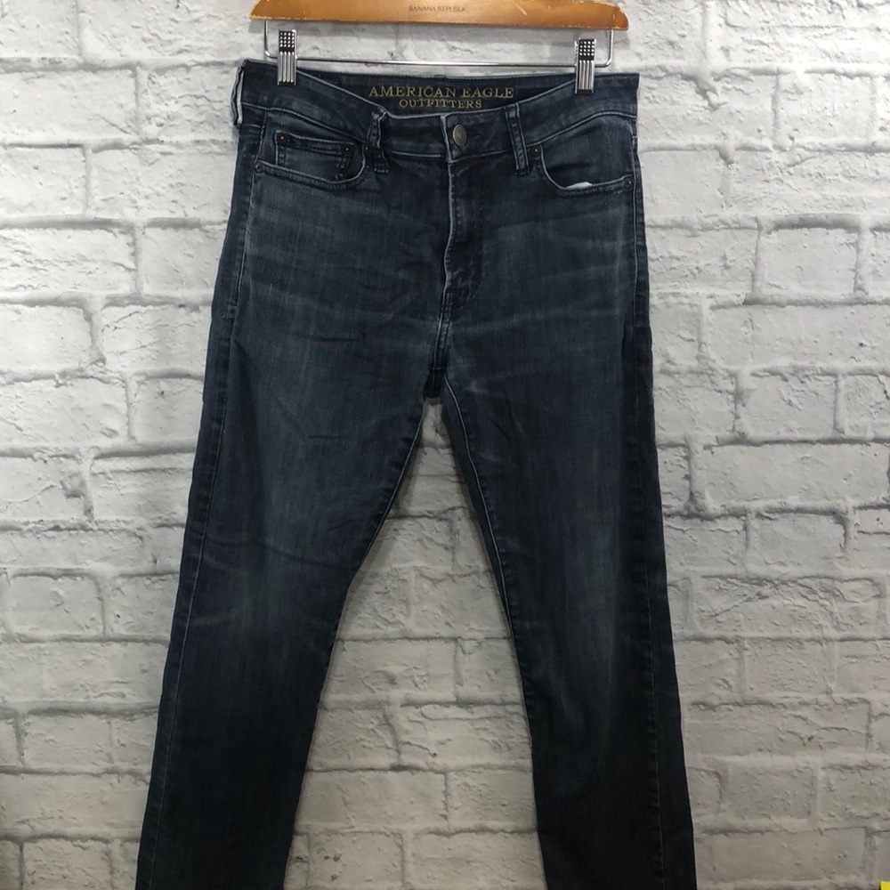 American Eagle Slim Extreme Flex Denim Blue Jeans